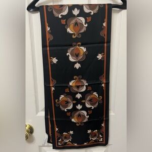 ADRIENNE LANDAU Patterned Silk Scarf